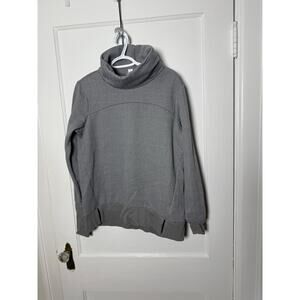 Avia Gray Minimalist Mock Neck Chic Athleisure Sweatshirt Size Women's XS
